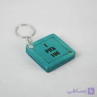 جعبه پیک چوبی طرح مربع سبزابی