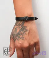 دستبند چرم LOEWE مشکی کد 423