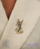 سنجاق سینه زنانه استیل YSL کد S03