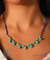 گردنبند سنگ فیروزه مدل لارا کد 3148