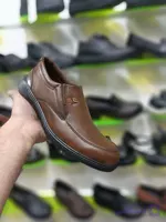 کفش مردانه چرم صنعتی رنگ قهوه ای زیره طبی ، کیفیت کاملا تضمینی