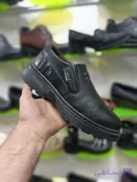کفش مردانه3 چرم صنعتی مدل گوچی زیره طبی دوردوخت کیفیت عالی