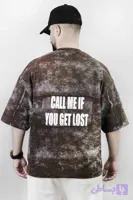 تیشرت باکسی CALL ME IF YOU GET LOST پنبه دو نخ _ مدل om16 (کد VLTJ9)