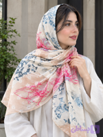 روسری سوپرنخ قواره دار دوردست دوز