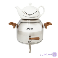 کتری قوری 5.5 لیتری آیسان مدل A-1212 (دسته چوبی)