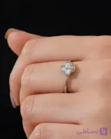 انگشتر نقره ونکلیف فری سایز خارجی 0011