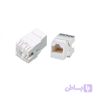 کیستون Cat6a UTP شاتر دار درپوش قفل‌شونده کابل| جعبه 50 عددی | کارتن 500 عددی