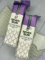 پد پاک کننده آرایش کتان سون سان SevenSun بسته ۸۰ عددی