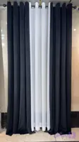 پرده مخمل وارداتی رنگ مشکی