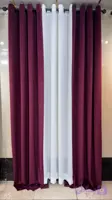 پرده مخمل وارداتی رنگ زرشکی