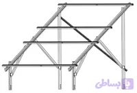 استراکچر گالوانیزه گرم 4 پنل 620 وات