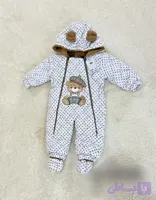 کاپشن سرهمی تو خز خال خالی