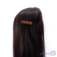 گیره مو چوبی طرح زیگزاگ کد HG-168