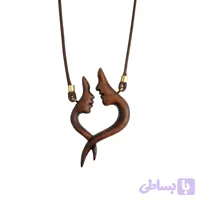 گردنبند چوبی نگاه عاشقانه کد HG-163