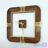 ساعت دیواری چوبی رومی کد HG-135