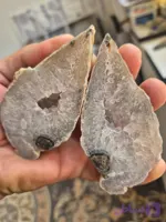 ژئود کوارتز فشرده دارای باباقوری پولیش شده