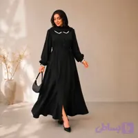 کفتان چاکدار آرزو رنگ مشکی