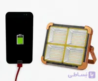 چراغ LED خورشیدی پاوربانک دار– چراغ خیابانی خانگی بدون نیاز به برق – درجه حفاظت IP66 (با کیفیت)