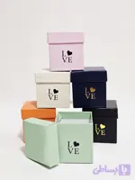 باکس گل مقوای مینی مربع