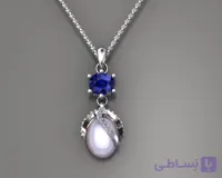اویز جواهر زنانه نیل ماه (بدون ساپورت گذاری)
