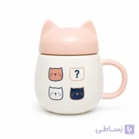 ماگ طرح گربه درب پیچی