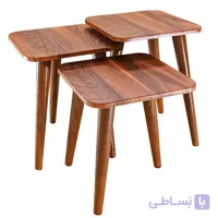 میز عسلی مربع سه سایز مدل مینیمال سه عددی