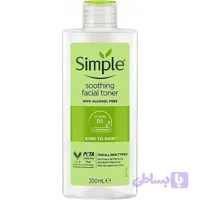 تونر سیمپل۲۰۰ میل اصلی مدلsoomthing facial toner