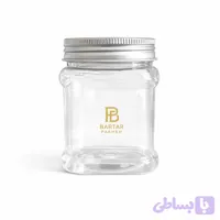 جار پلاستیکی PET مربع 350 سی‌سی | بسته 150 عددی