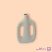 گلدان سرامیکی دو دسته متوسط