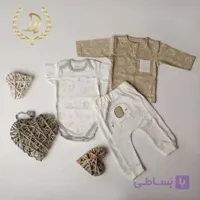 ست نوزادی دانالو طرح فیل راه راه صورتی