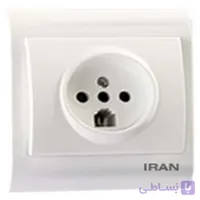 پریز تلفن دوکاره فضل الکتریک مدل الیزه روکار (بسته ی 120 تایی)