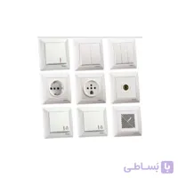 قاب چند خانه کلید و پریز فضل الکتریک مدل الیزه (بسته ی 120 تایی)