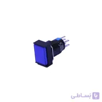 کلید فشاری قطر 16 مستطیل درپوش دار 220 ولت آی سوئیچ الکتریک (بسته ی 25 تایی)