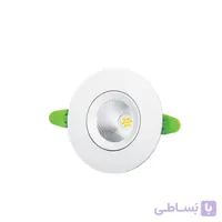 چراغ چشمی متحرک ۷ وات دایره ای COB پارس شعاع توس (بسته ی 48 تایی)