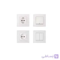 قاب دور کلید و پریز فضل الکتریک مدل الیزه (بسته ی 200 تایی)