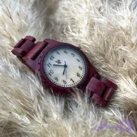 ساعت مچی زنانه مدل kani چوب پرپل هارت