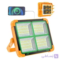 پروژکتور خورشیدی و شارژی 100وات دارای پاوربانک