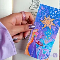 بوکمارک گیسوکمند | بوکمارک طرح نقاشی راپونزل