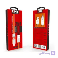 کابل شارژر 2 در 1 EMY مدل MY- 442 متراژ 1 متر