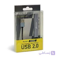 هاب USB 2.0 چهارپورت ELEVEN ایلون مدل H202