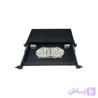 پچ پنل فیبر نوری 12 پورت 12p-sc-dx-1u برند نوین تجهیز تیدا