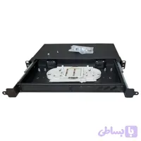 پچ پنل فیبر نوری ۶ پورت داپلکس رکمونت مدل 6p-sc-dx-1u برند نوین تجهیز تیدا