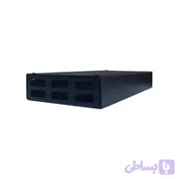 پچ پنل فیبر نوری دیواری 6 پورت افقی 6p-sc-dx برند نوین تجهیز تیدا