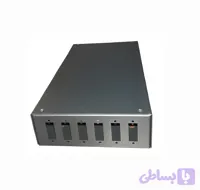 پچ پنل فیبر نوری دیواری 6 پورت عمودی 6p-sc-dx برند نوین تجهیز تیدا