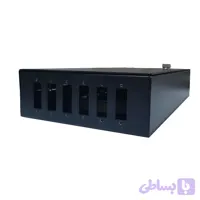 پچ پنل فیبر نوری دیواری درب لولایی مدل 6p-sc-dx برند نوین تجهیز تیدا