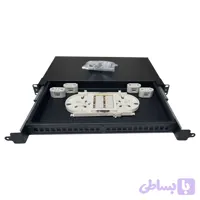 پچ پنل فیبر نوری 24 پورت LC مدل 24p-Lc-dx-1u برند نوین تجهیز تیدا