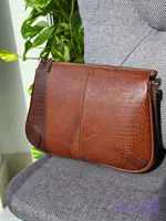 کیف دوشی زنانه تمام چرم طبیعی کد 01