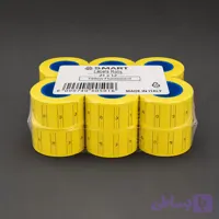رول برچسب قیمت زن دستی اسمارت زرد فلورسنت بسته ۱۲ عددی