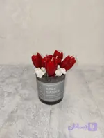 شمع دستساز دسته گل جار کوچک