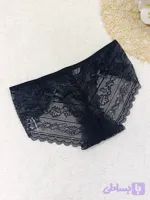 شورت جنیفری فانتزی گیپور مشکی کد 6920